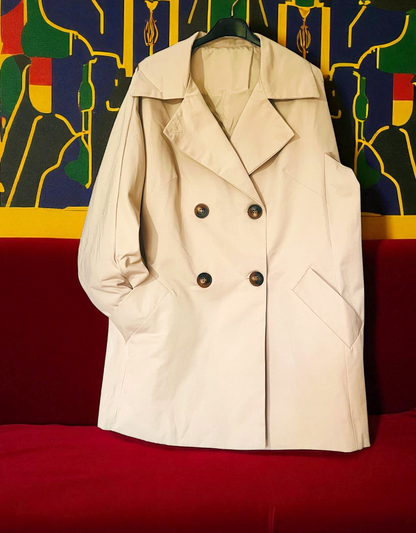 Gabardina Oversize Beige